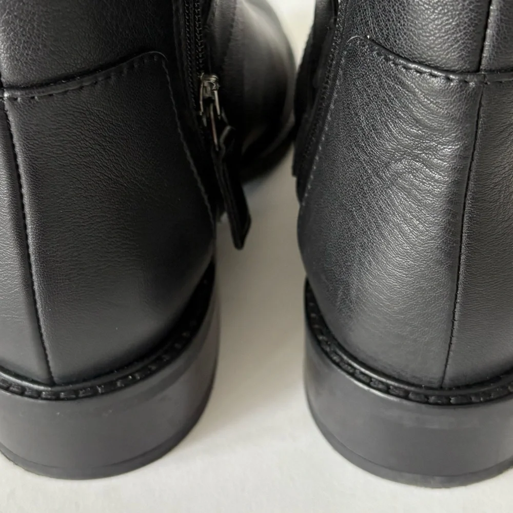 Aquatalia  Bree Black Leather Ankle Boots, NWOT Water Resistant